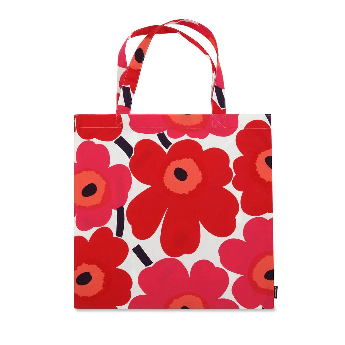 Marimekko - Pieni Unikko Einkaufstasche, rot / weiß