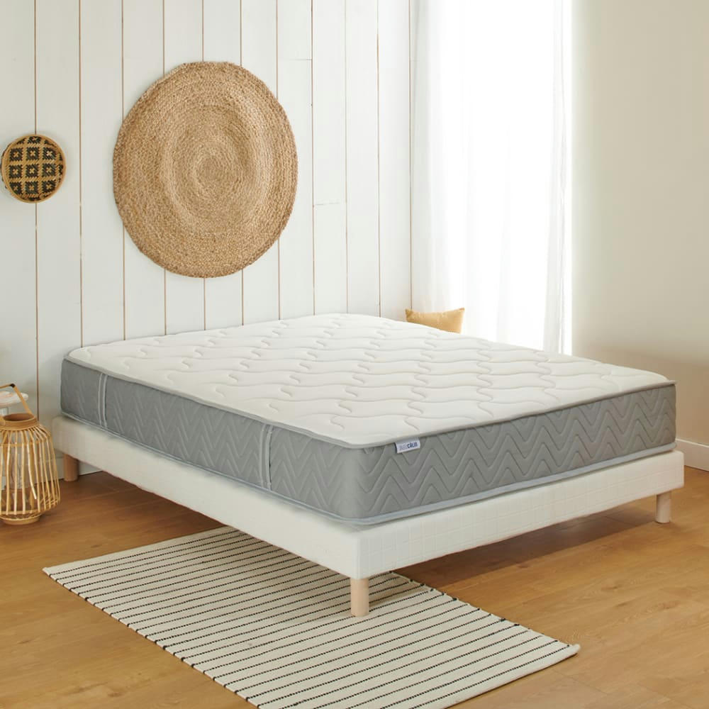 IDEAL - Matelas ressorts ensachés mousse mémoire de forme 26cm 90x190cm