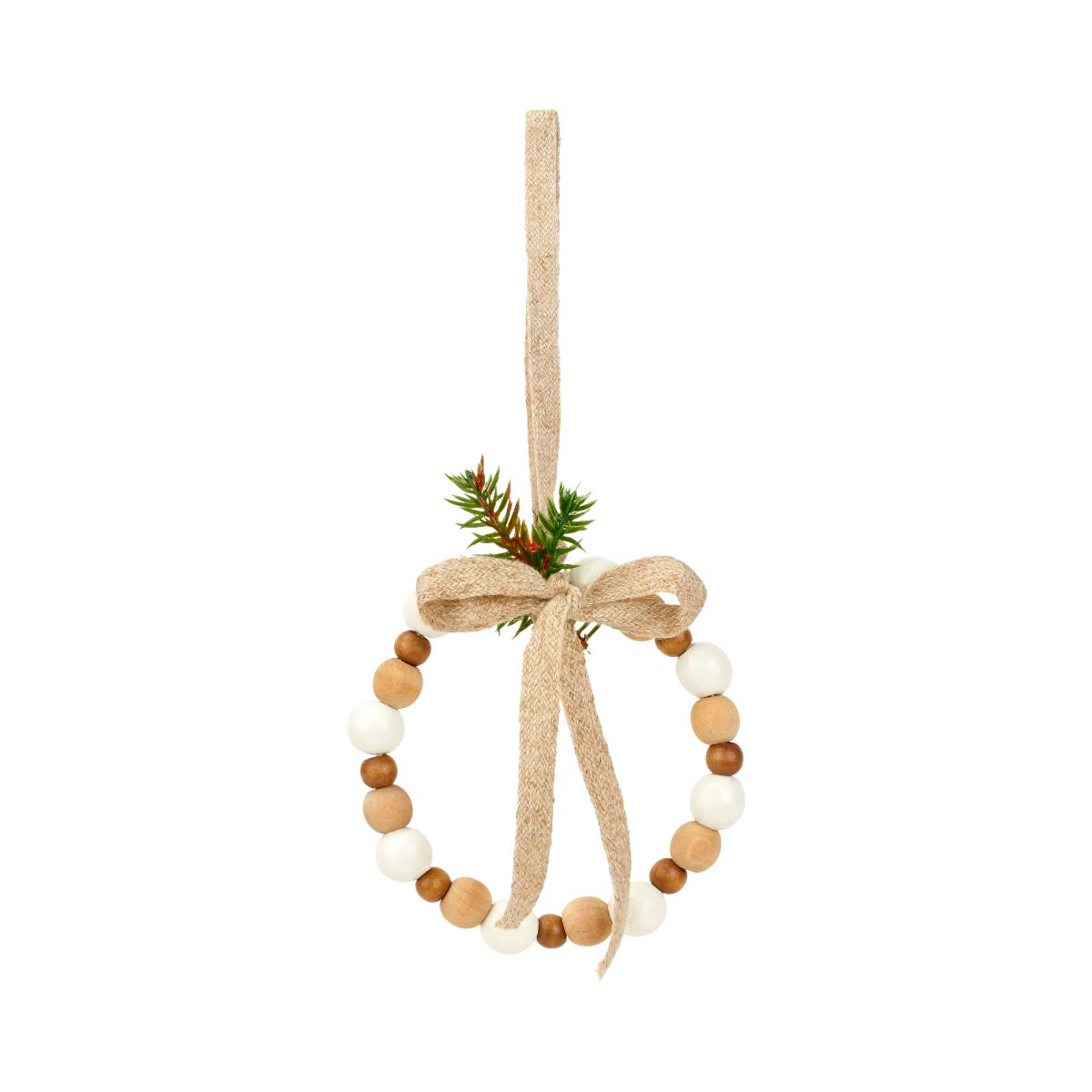 NOËL - Suspension de noël en bois circle d10