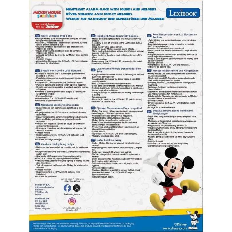 Wecker Lexibook