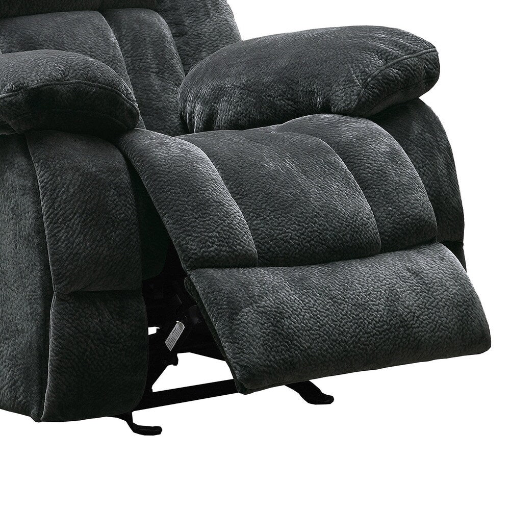 Mason Modern Grey Microfiber Glider Reclining Chair by TRIBECCA HOME