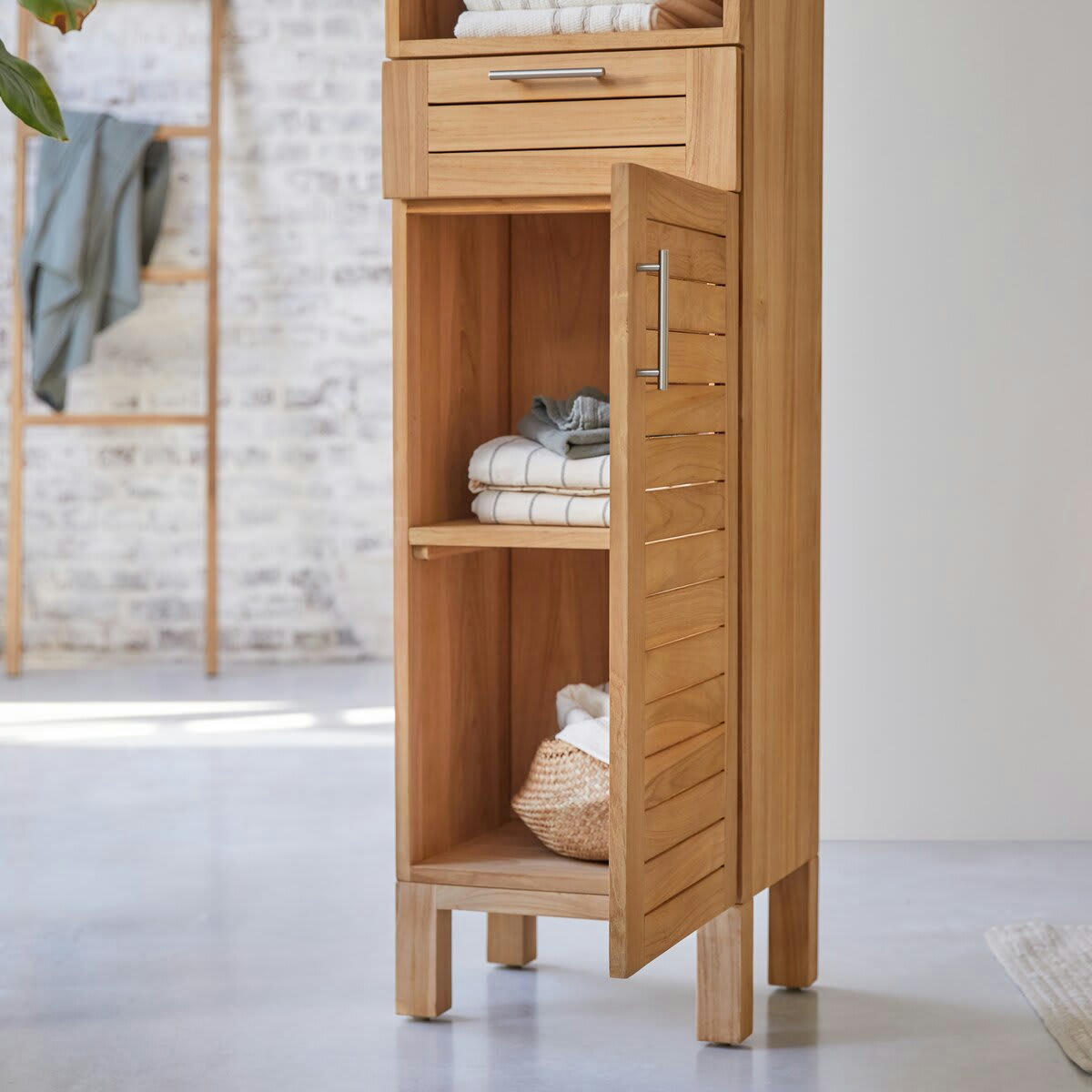 SOHO - Colonne en teck massif