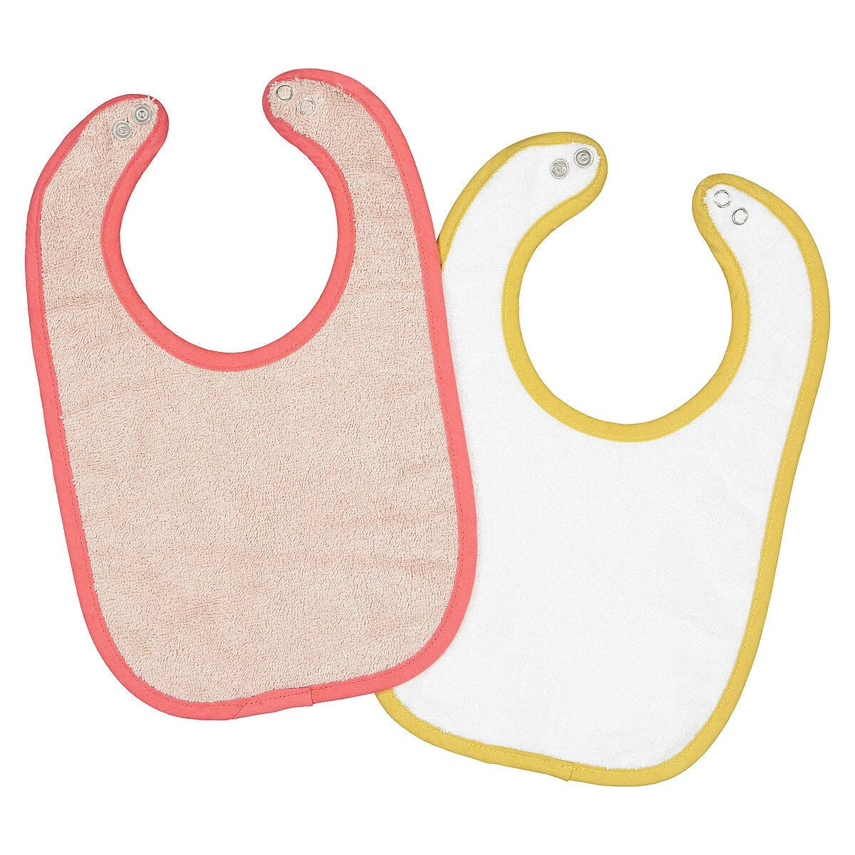Lot de 2 bavoirs éponge coton bio, Azuris