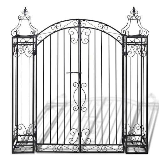 NNEVL Ornamental Garden Gate Wrought Iron 122x20.5x134 cm