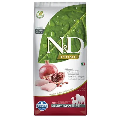 Farmina N&D Prime Grain Free Adult Medium with Chicken & Pomegranate