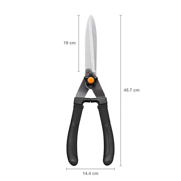 Heckenschere »HS10«, ergonomisch geformt, Stahl, schwarz