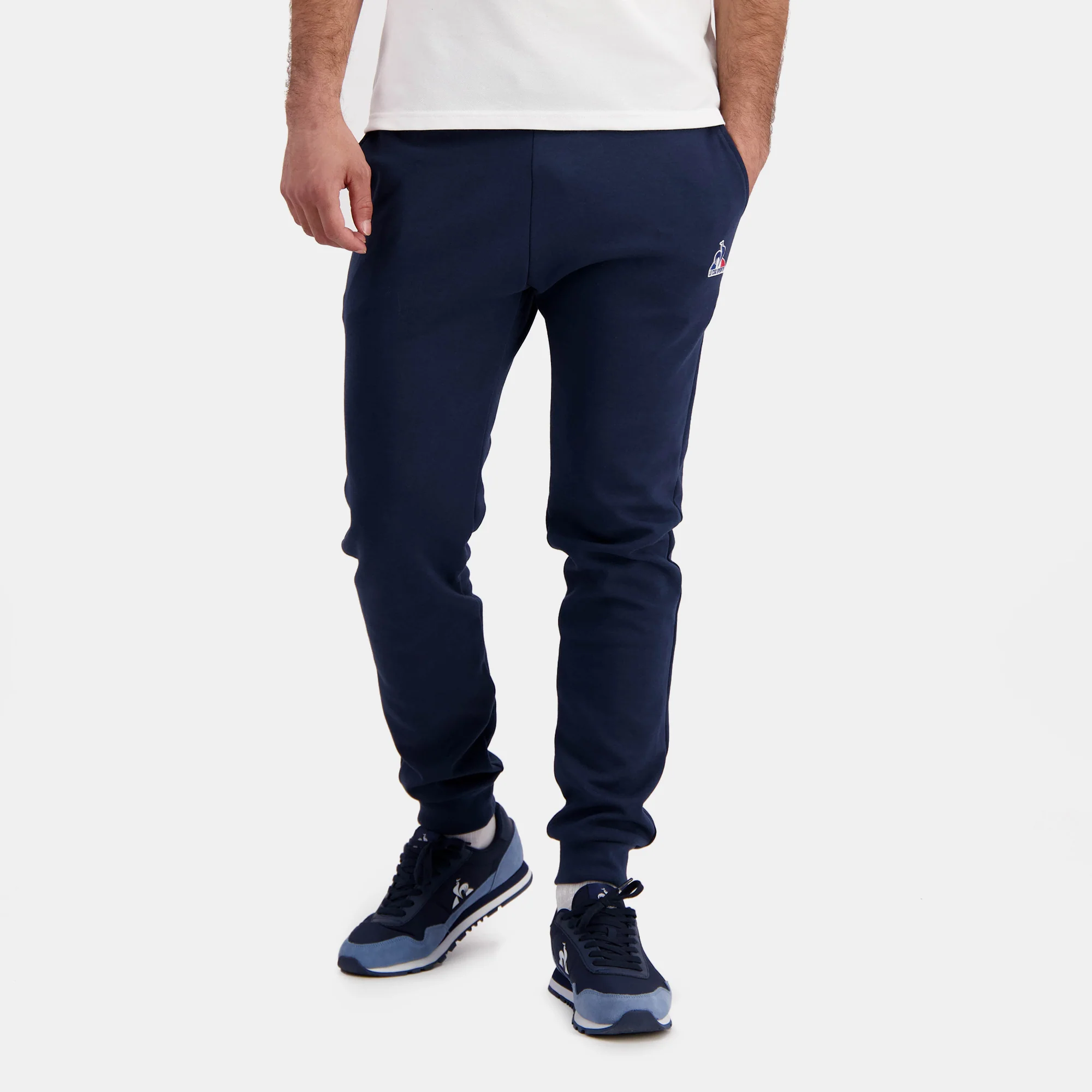 Pantalon Essentiel double face avec badge logo brodé