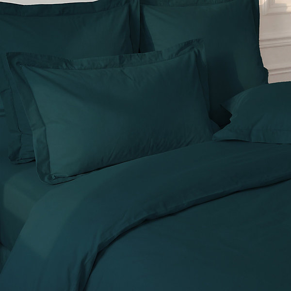 Lot de 2 taies d'oreiller en percale de coton Petrol 65x65 cm SOFT PERCALE