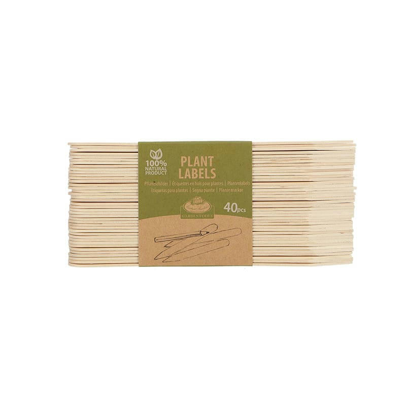 - Lot de 40 étiquettes bois pour plantes