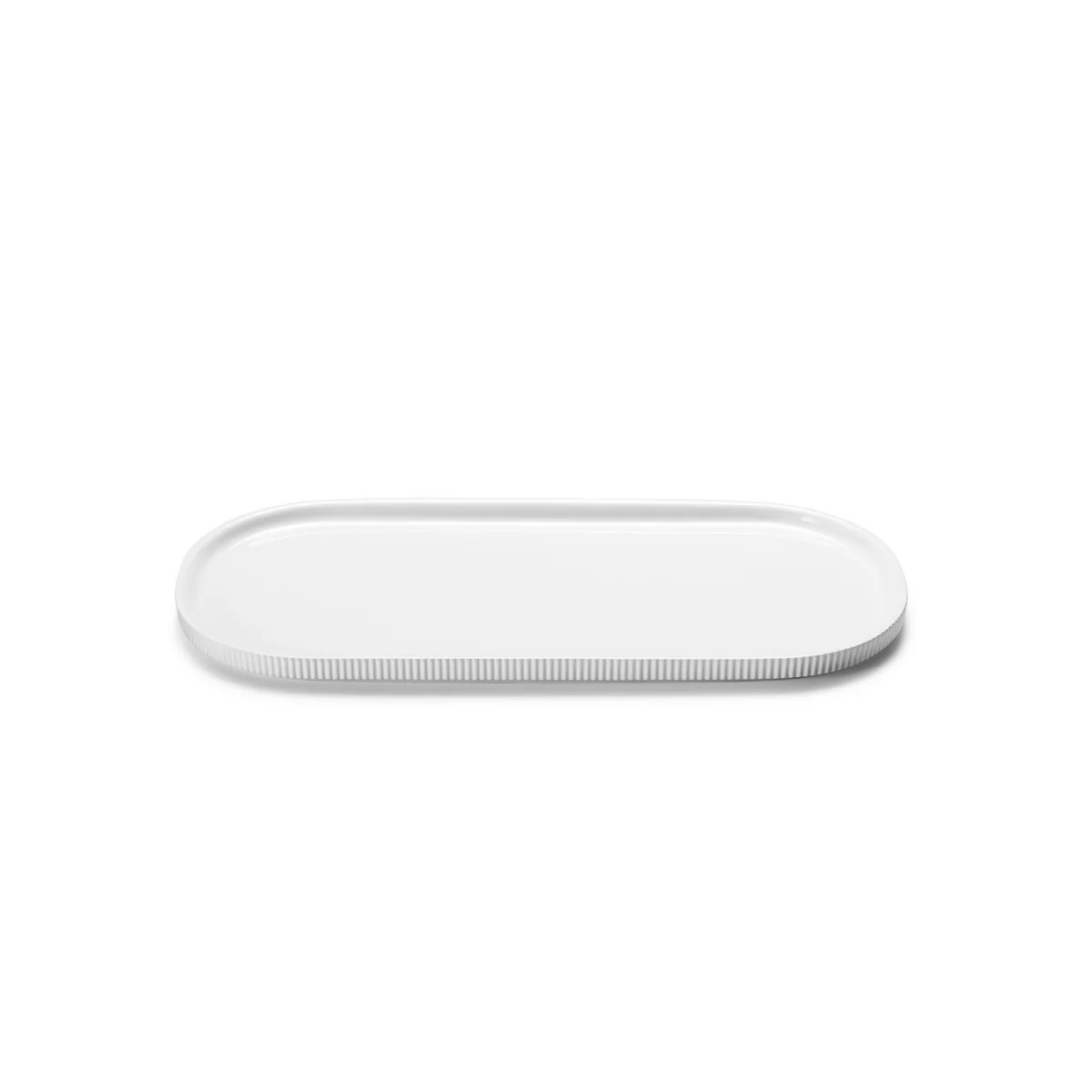 Georg Jensen - Bernadotte Servierplatte, 19 x 40 cm, weiß