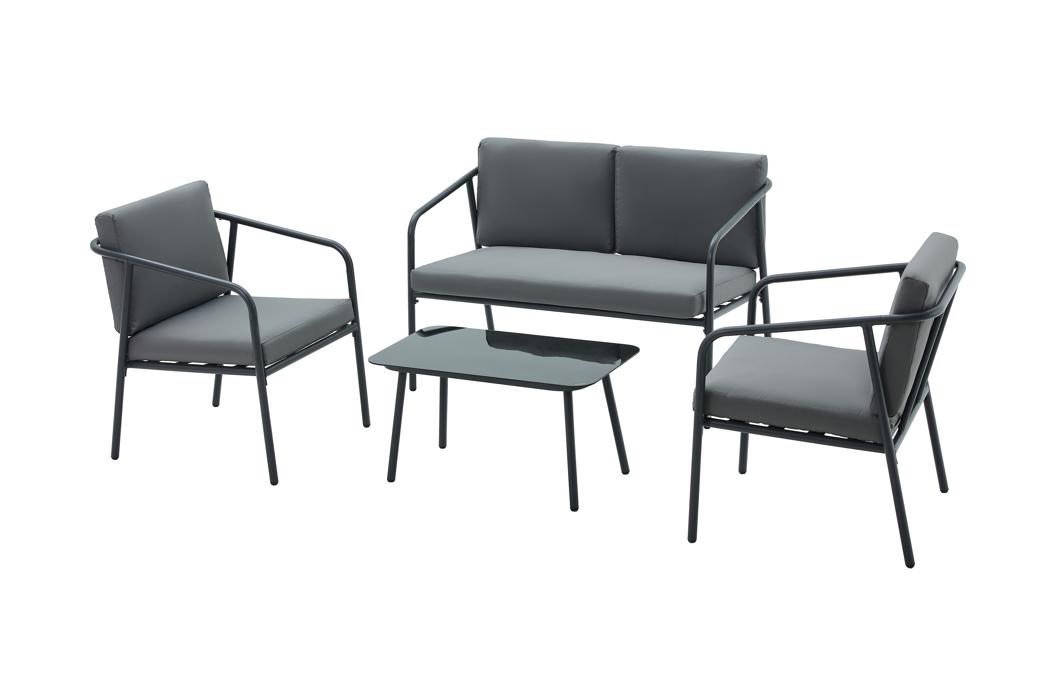 Zestaw mebli ogrodowych Zefa sofa stolik   2 fotele