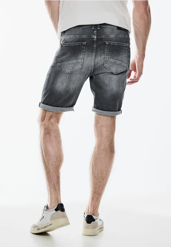 Elastische Jeans Shorts