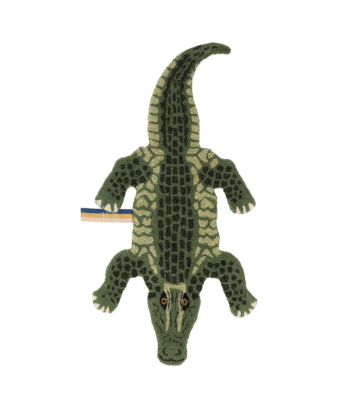 Doing Goods Coolio Krokodil Vloerkleed - Klein 122 x 61 x 2 cm - 100% wol