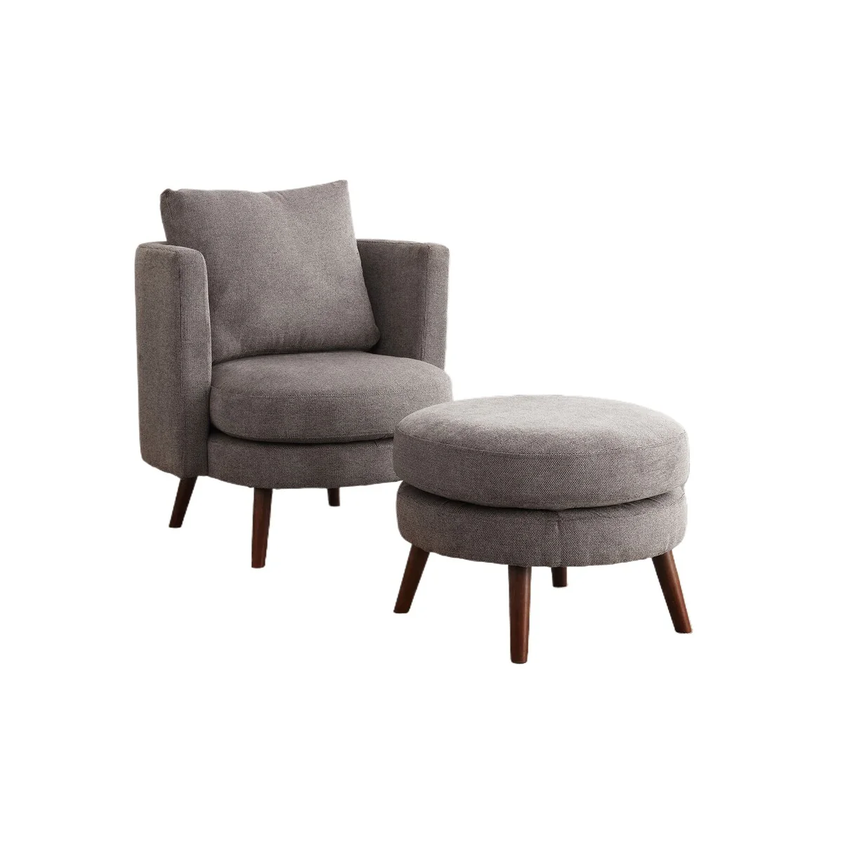 30.7 Wide Accent Chair with Ottoman Armchair,Upholstered Reading Chair
