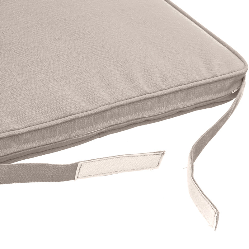 Galette de chaise Koraï taupe 40 x 40 cm