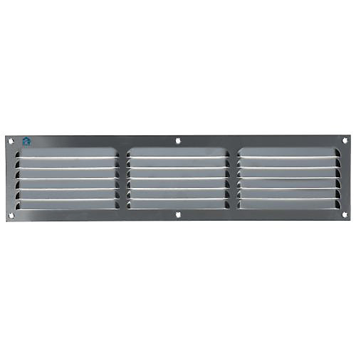 Grille estampée 436 largeur 400mm hauteur 100mm anodisé argent - RENSON - 8715