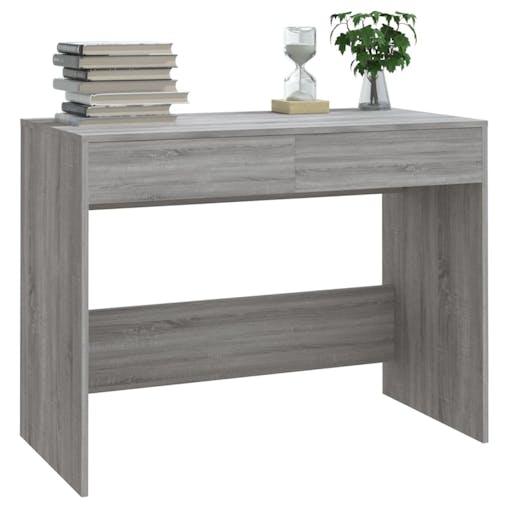 NNEVL Desk Grey Sonoma 101x50x76.5 cm Engineered Wood