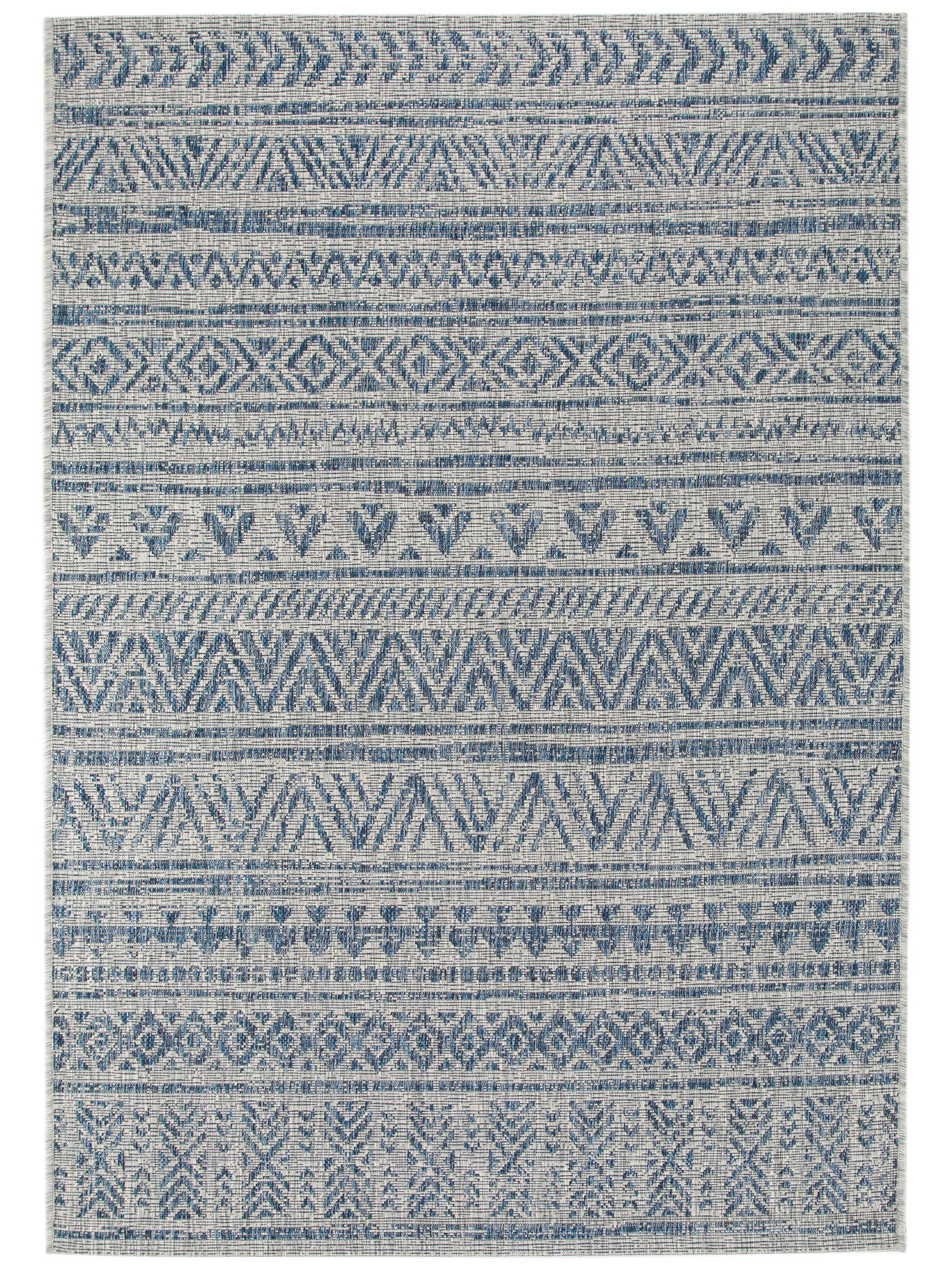 CLEO - Tapis d'extérieur & intérieur bleu 140x200