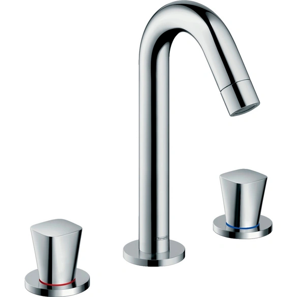 Waschtisch-Einhebelmischer »Logis«, 3-Loch, HxT: 153x109 mm, chrom