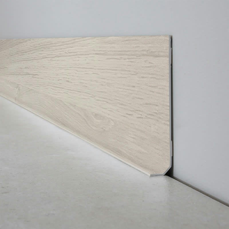 CHENE BLANCHI - Plinthe PVC lot de 10 L100xH. 8cm Beige Bois