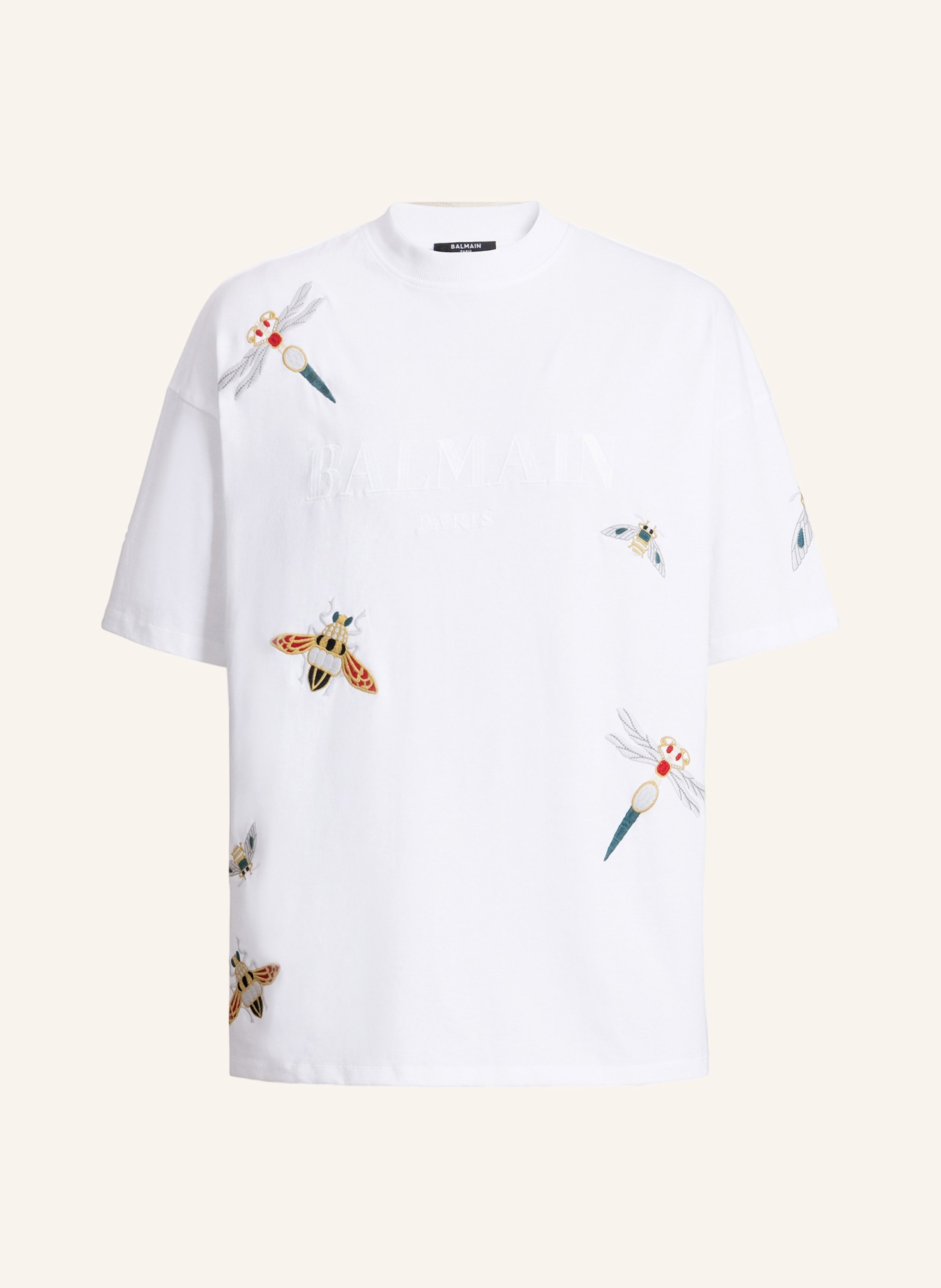 BALMAIN Besticktes Balmain Insect T-Shirt