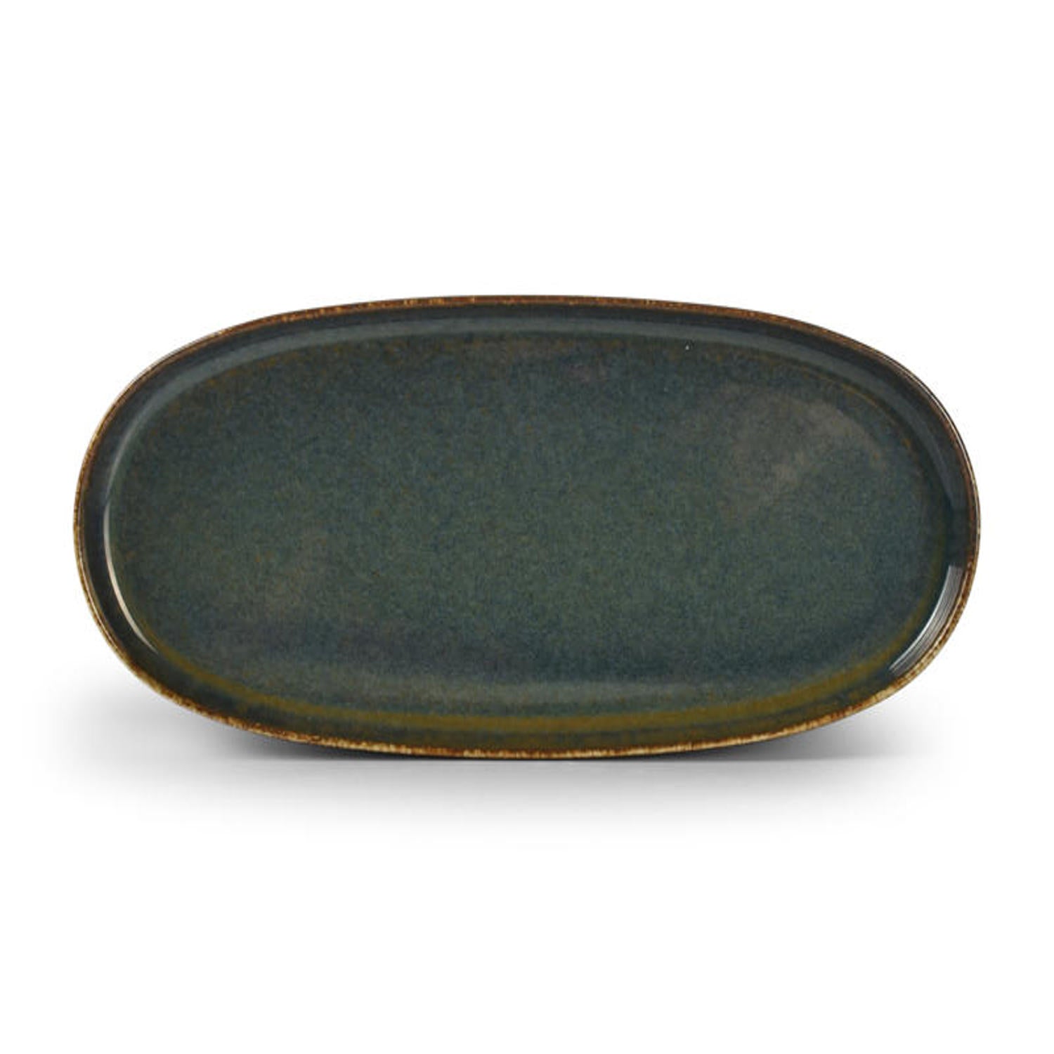 Bonbistro - Plat bord 30x15xH2,5cm groen Pila - Set van 3