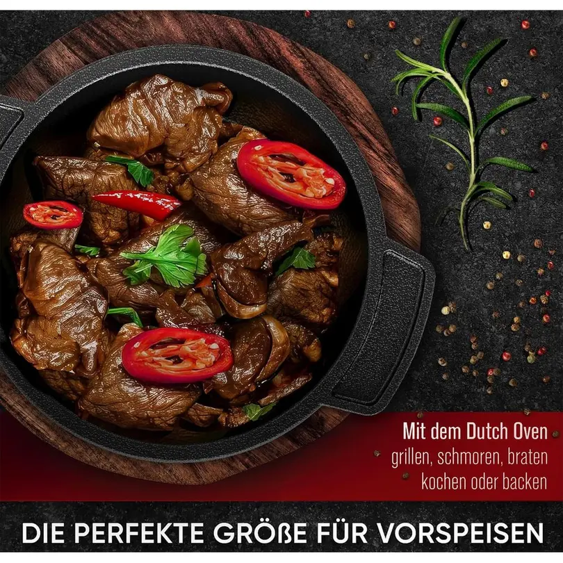 Mini-Cocotte 4er-Set Gusskoenig Mini Dutch Oven