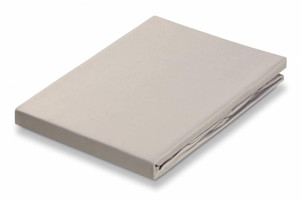 Satin Soft Hoeslaken Sand   160 x 200 cm   Beige   Bruin