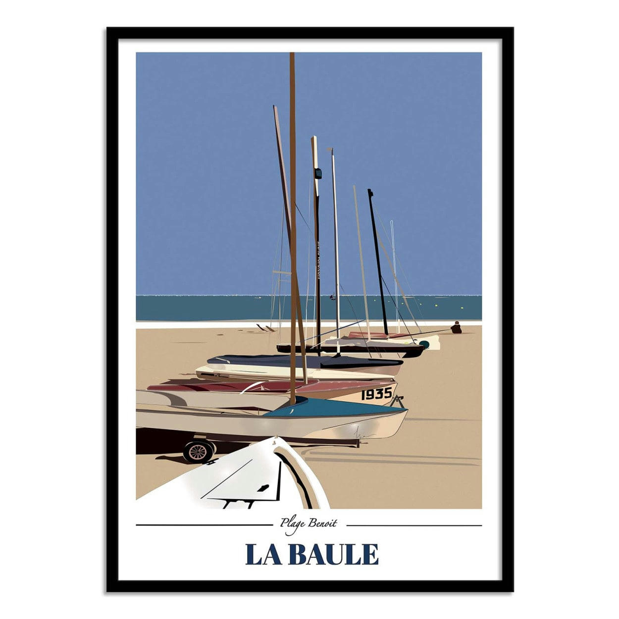 LPX ILLUSTRATION - LA BAULE - LPX ILLUSTRATION - Affiche d'art 30 x 40 cm