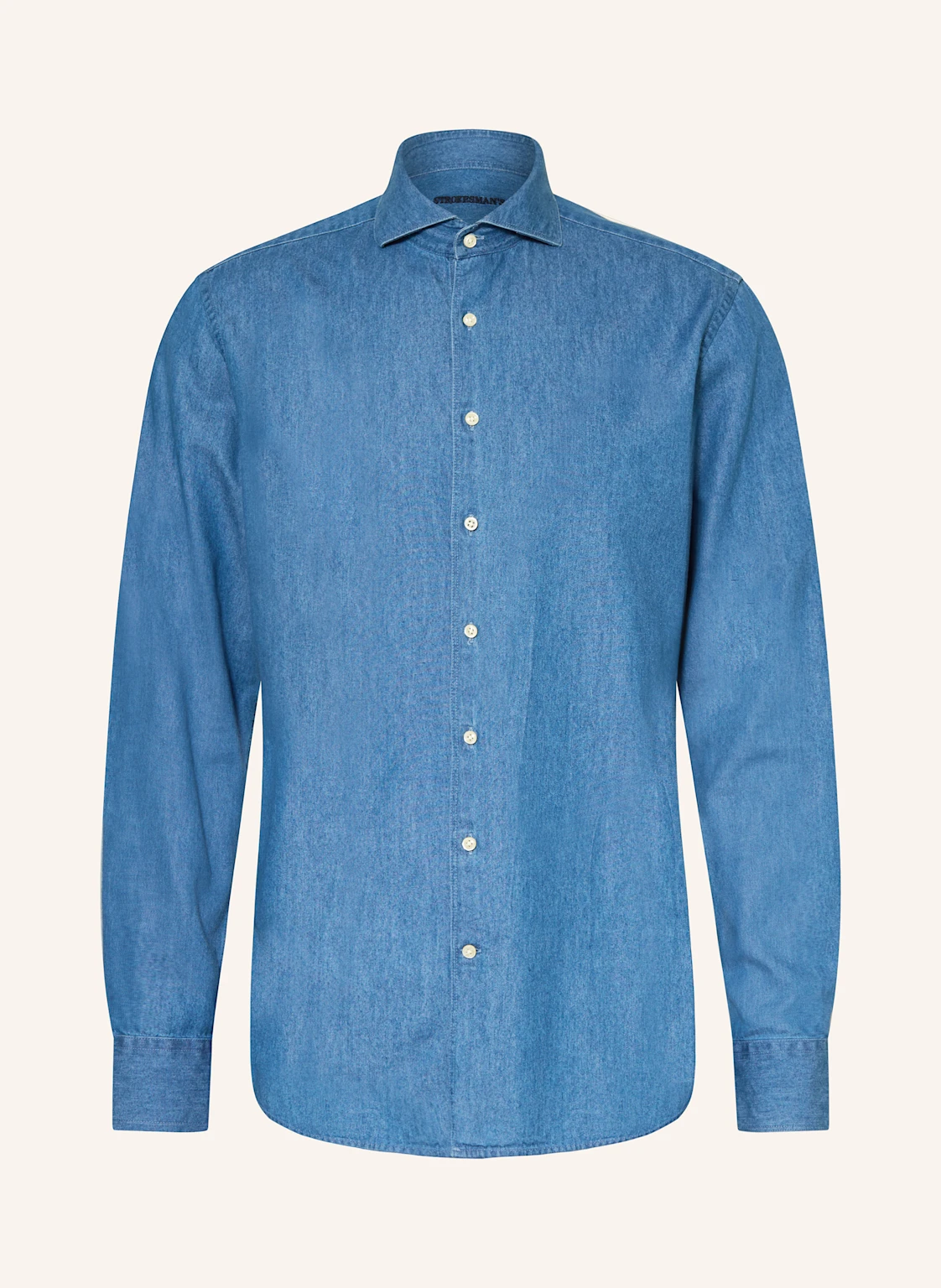 STROKESMAN'S Hemd Regular Fit in Jeansoptik