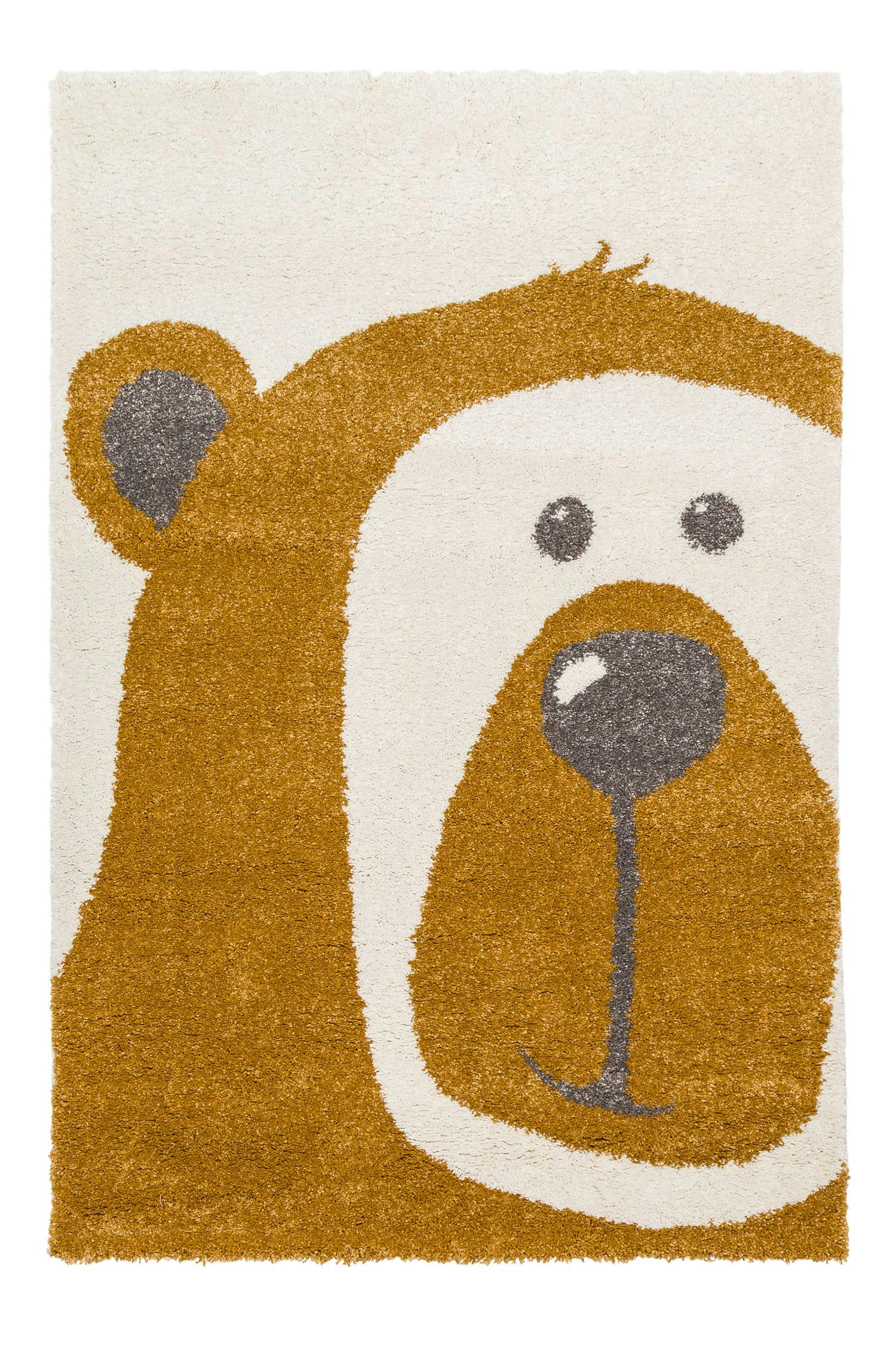 TEDDY BEAR - Tapis enfant nounours  miel 80x150, OEKO-TEX®