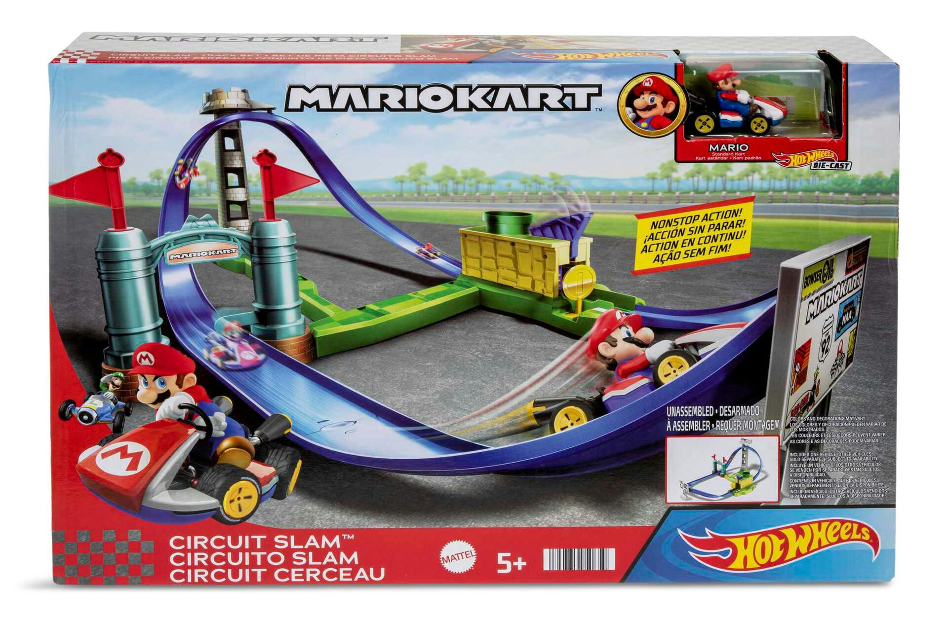 Hot Wheels® Mario Kart Circuit Slam Playset, Ages 3+