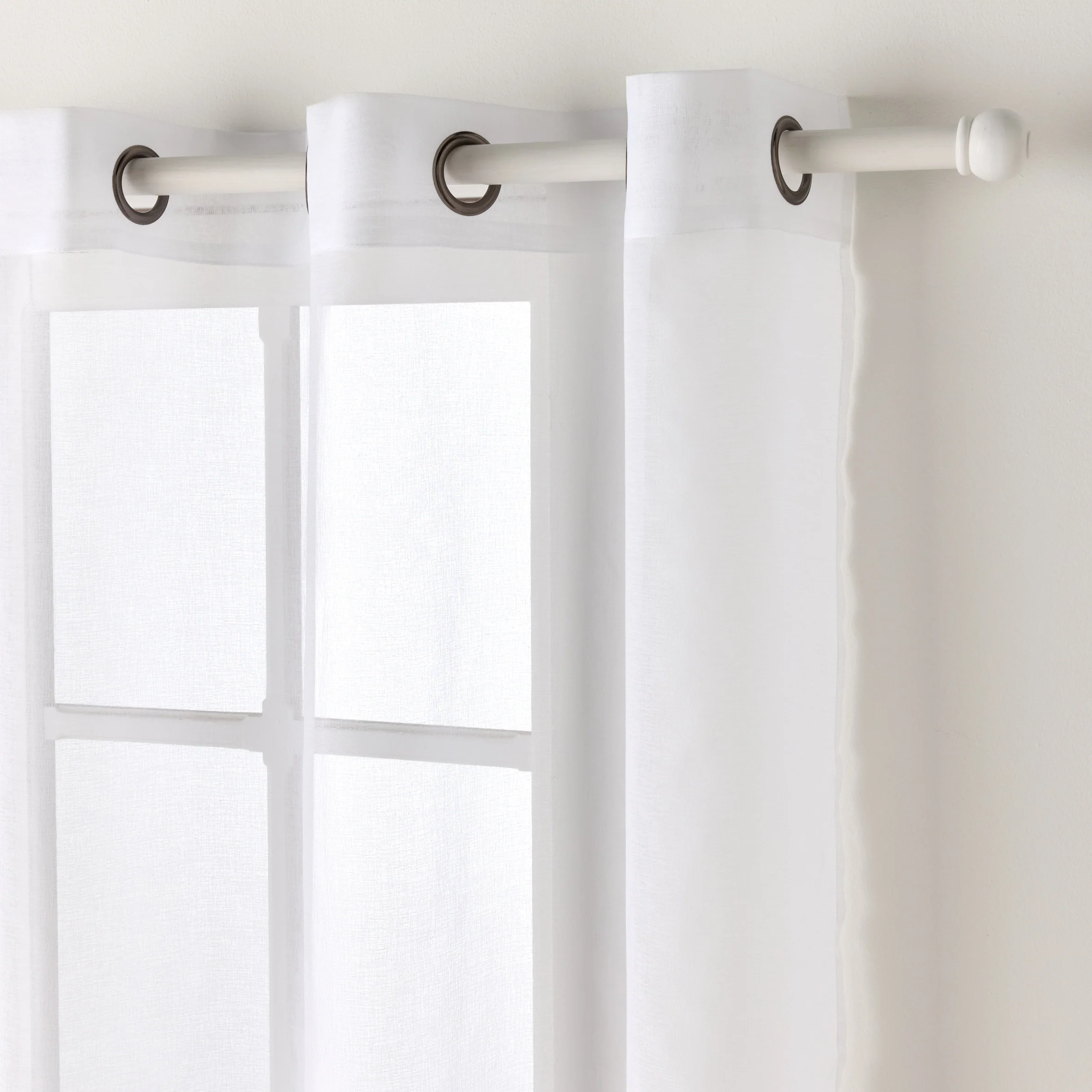 Voilage ZEPHYR coloris blanc 160 x 240 cm