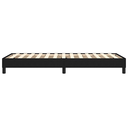 NNEVL Box Spring Bed Frame Black 100x200 cm Fabric