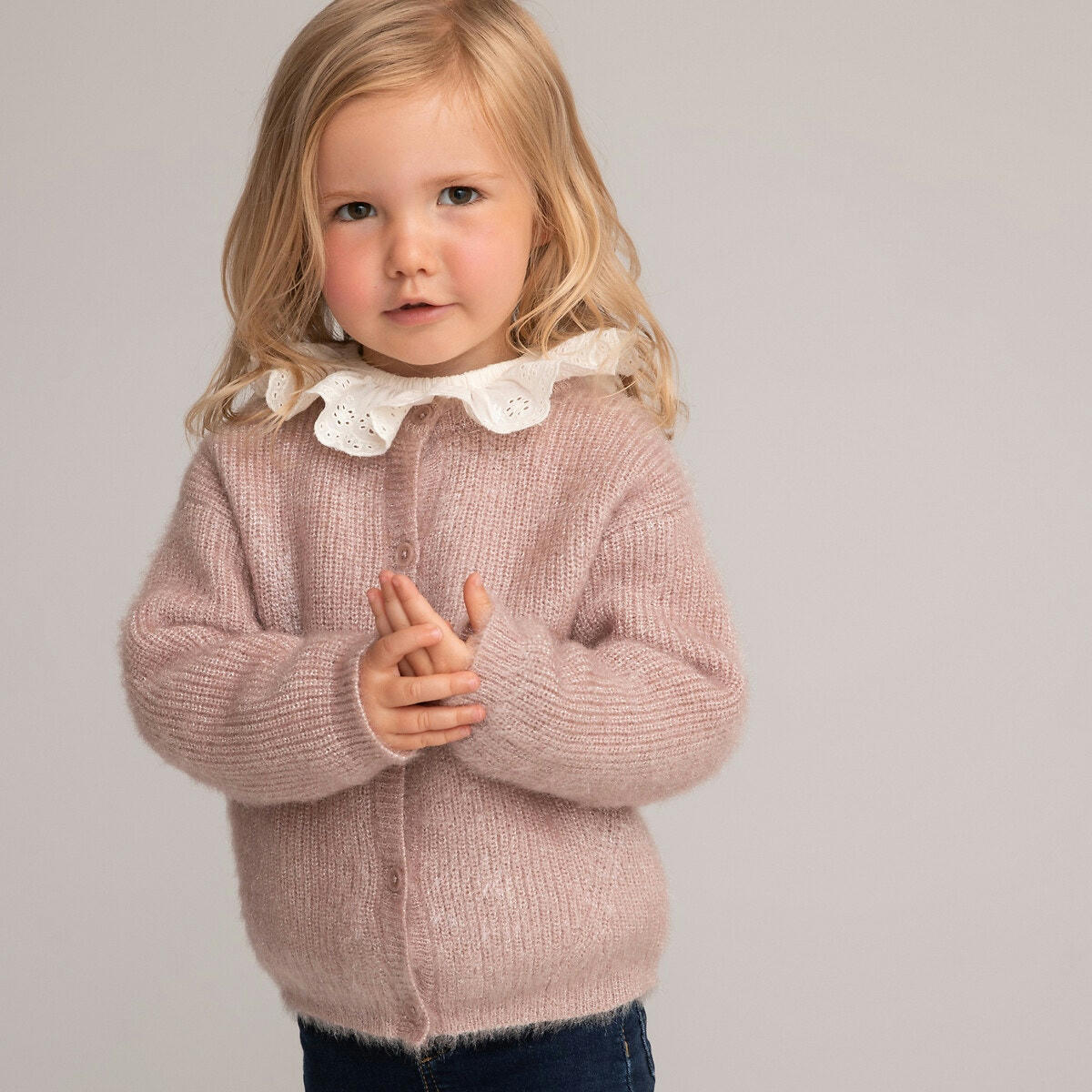 Cardigan boutonnéeen grosse maille