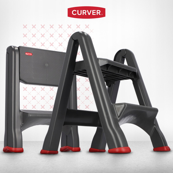 Curver Taboret Składany Stołek Drabinka 150 Kg