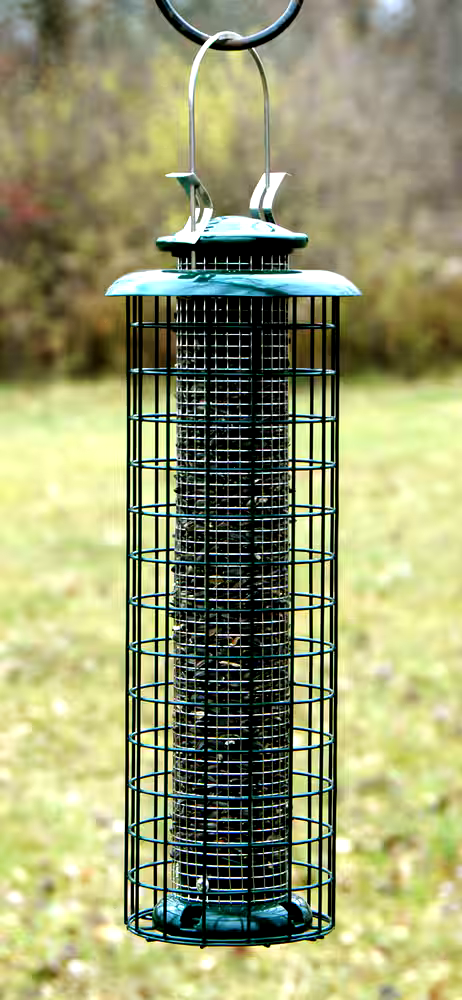 Panacea Squirrel Resistant Caged Mesh Tube Bird Feeder, 1.25-lb