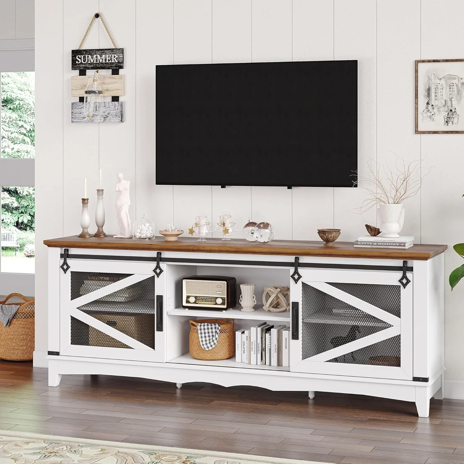 75 Inch Farmhouse Tv Stand