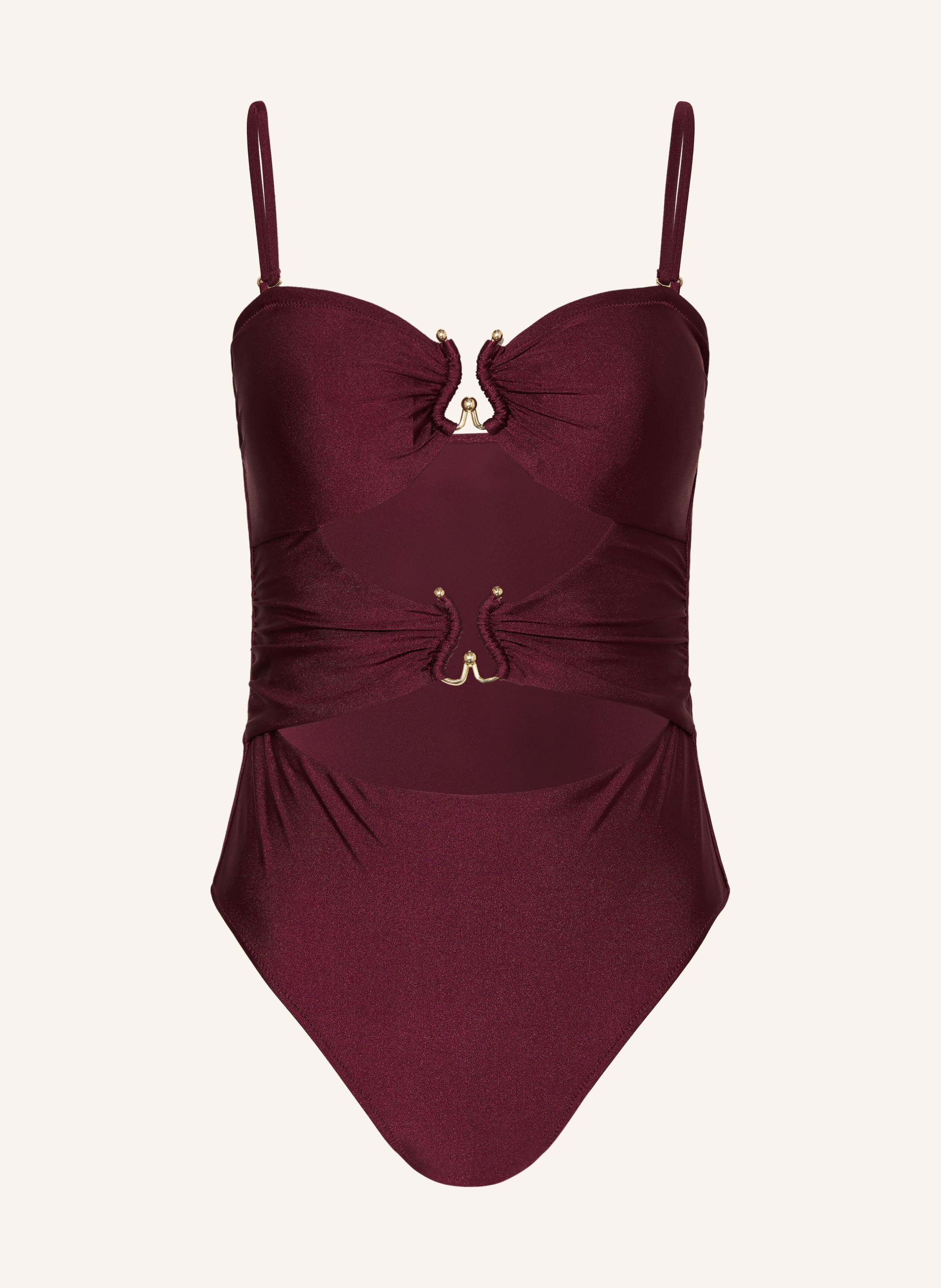 MRS & HUGS Bandeau-Badeanzug mit Cut-outs