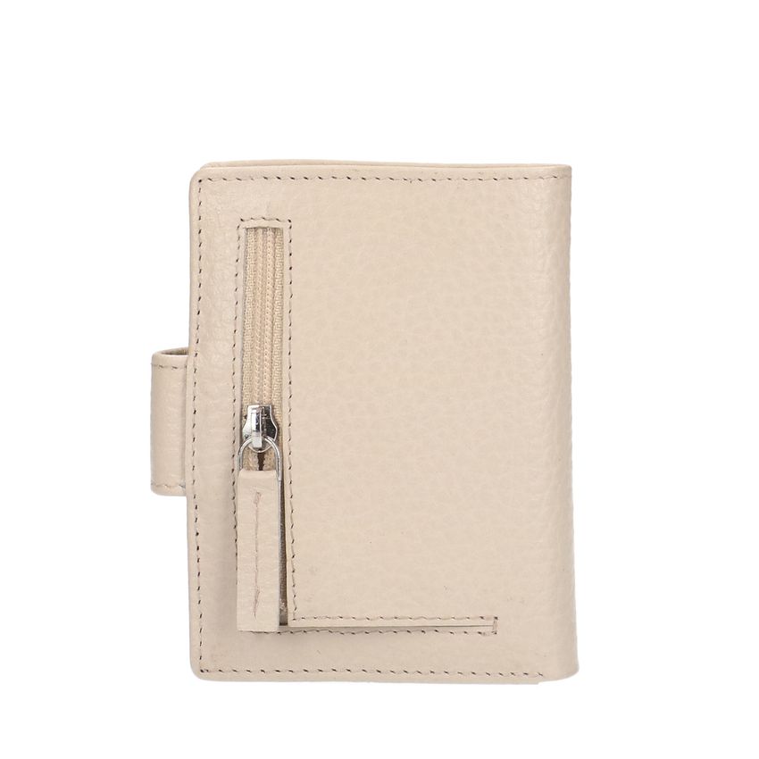 Manfield Beige leren portemonnee