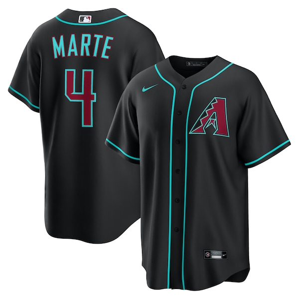 Ketel Marte Arizona Diamondbacks Nike Alternate Replica Jersey - Black/Crimson
