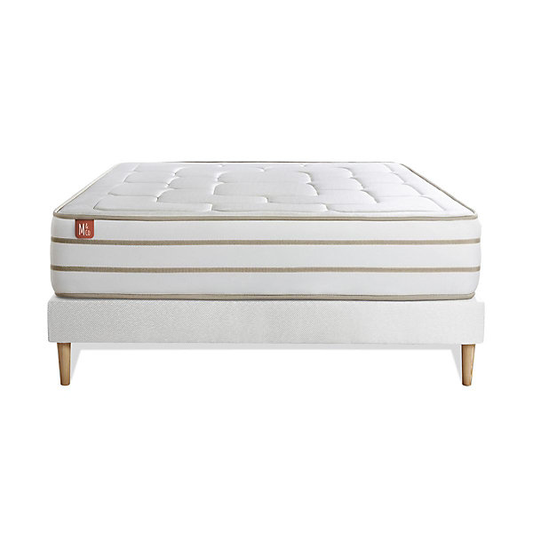 Ensemble Mémoire de forme de confort Equilibré avec sommier kit