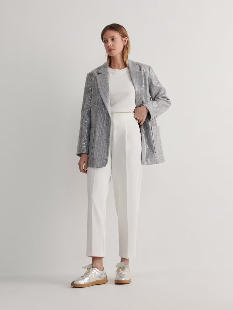 Trousers With Pressed Crease