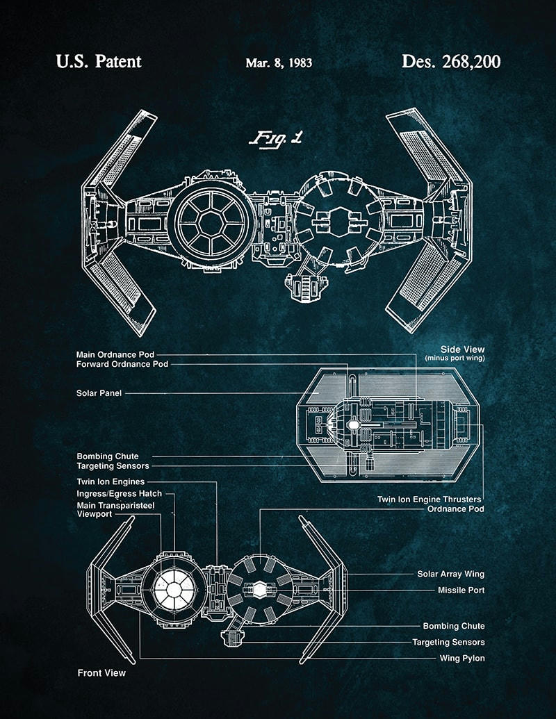 - Tableau sur toile Tie Bomber 30x40