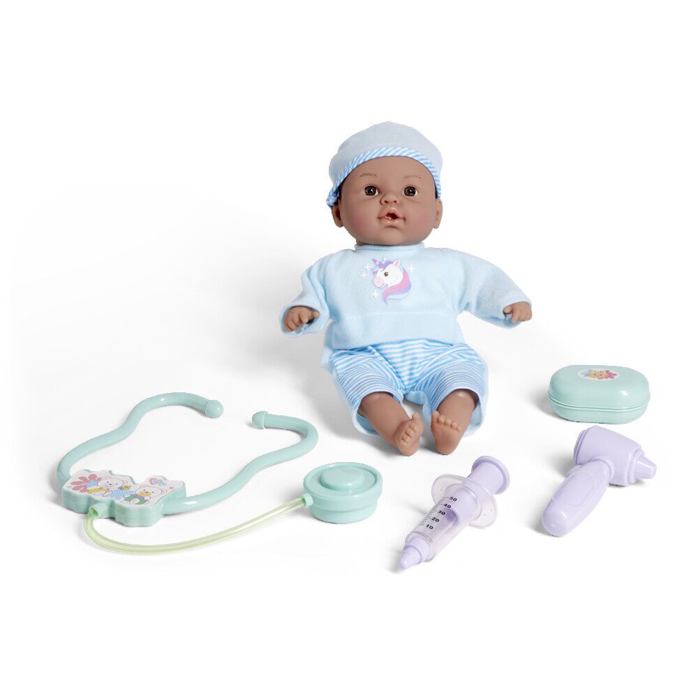 Poupon souple avec accessoires 6 sons