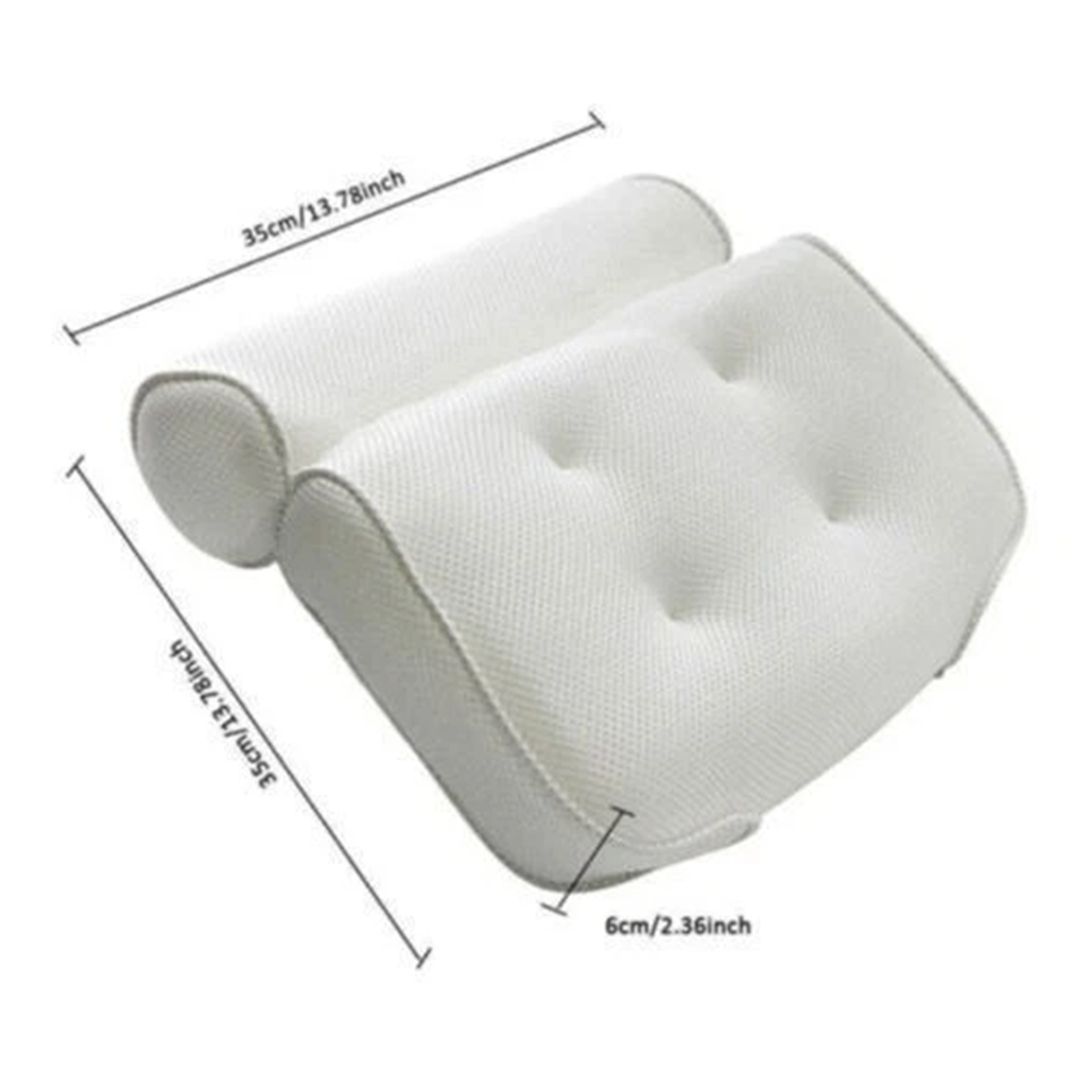 Nordara Luxury Non-Slip Bath Pillow Bathtub Headrest Cushion