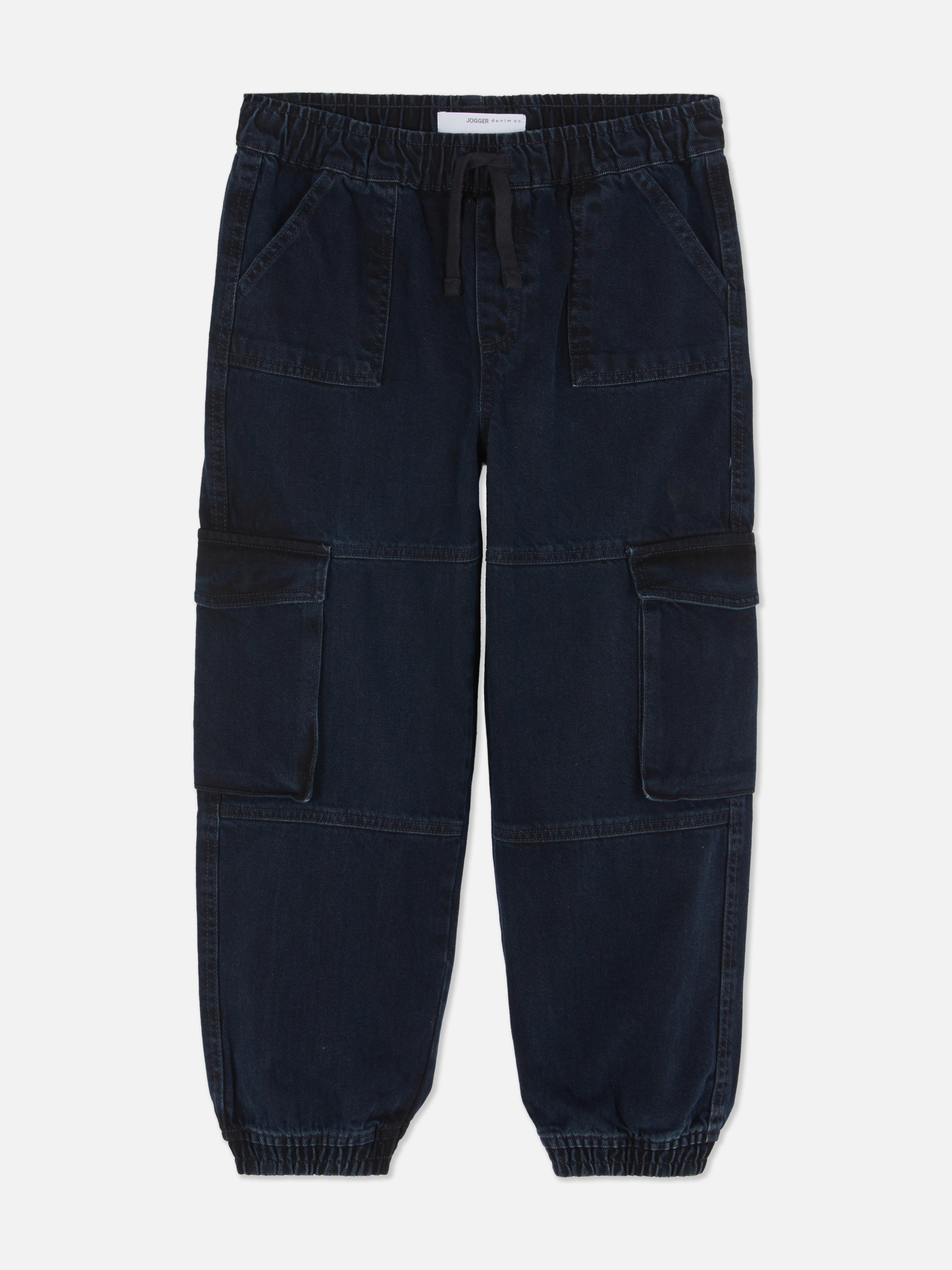 7-15yrs | Cuffed Cargo Sweatpant Jeans