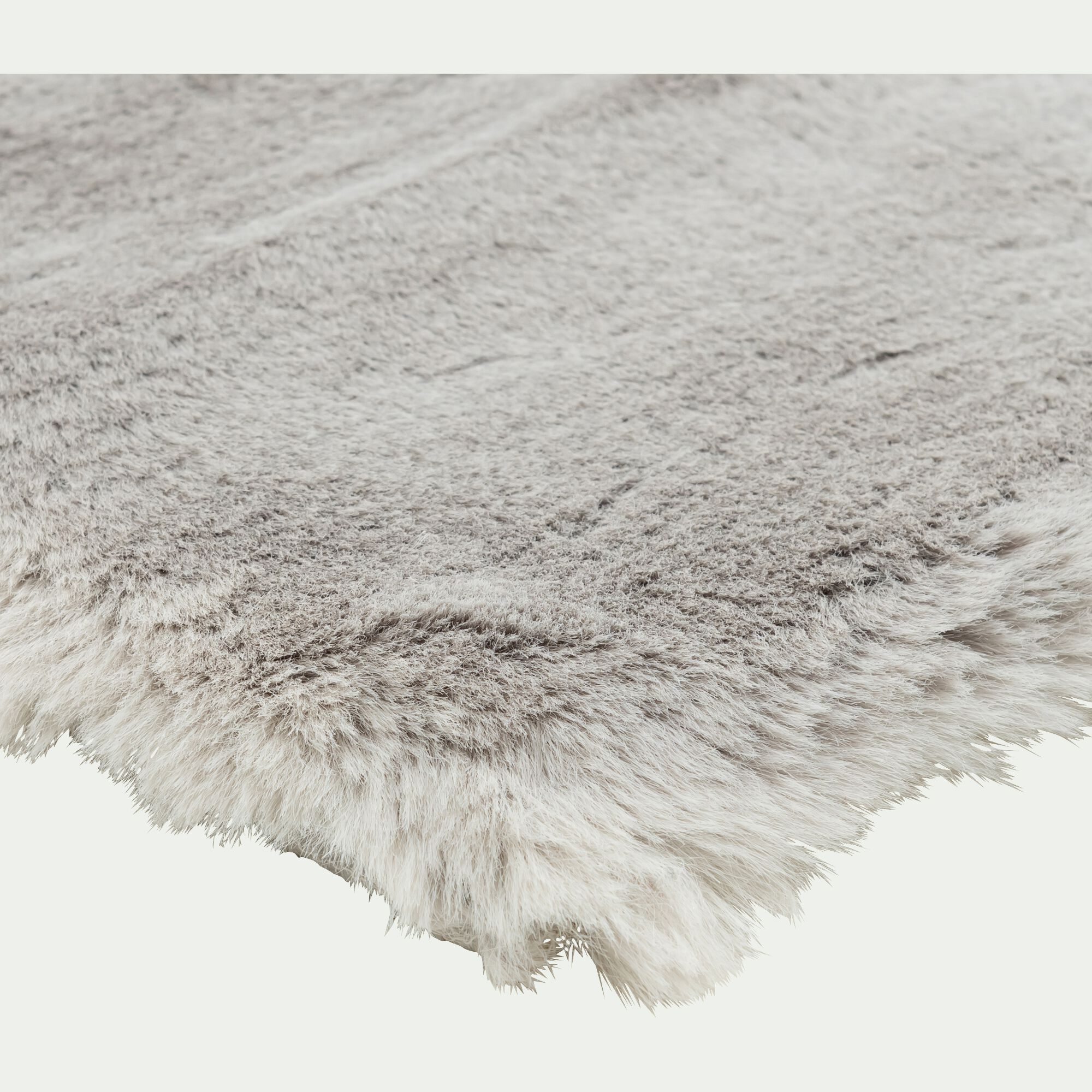 JOUVE - Tapis imitation fourrure 200x290cm - gris