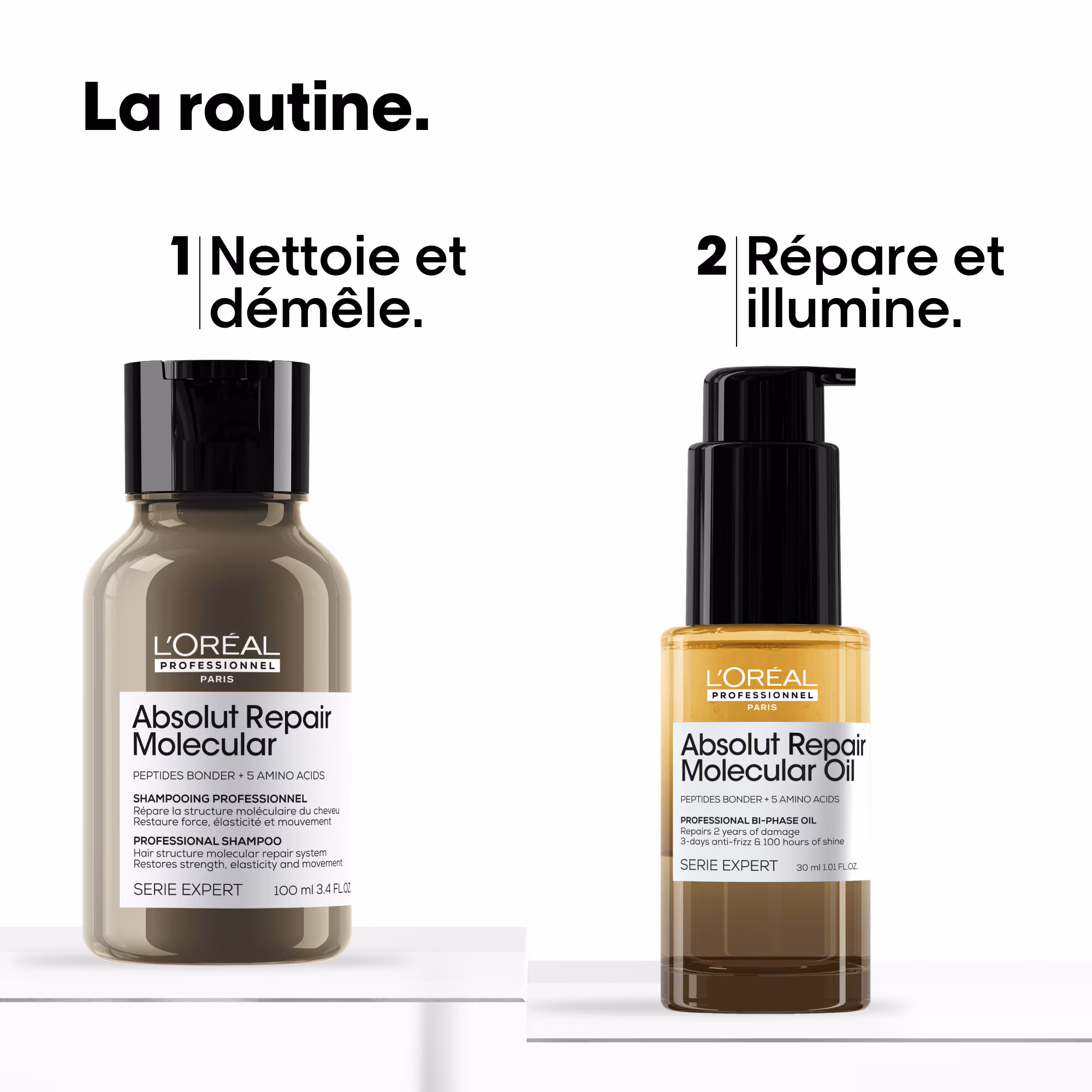 SERIE EXPERT ABSOLUT REPAIR MOLECULARCoffret - duo shampoing et huile