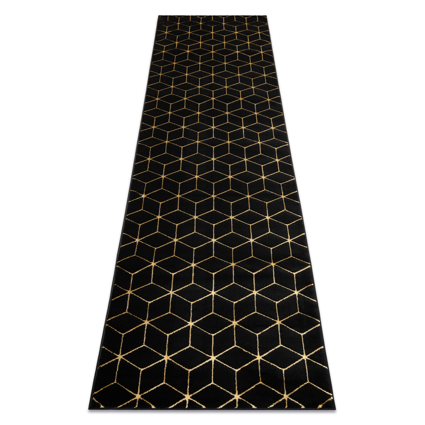 Dywan, Chodnik GLOSS nowoczesny 409C 86 Sześcian, stylowy, 60x200 cm
